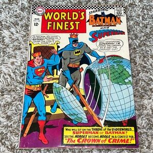 VINTAGE 1967 DC COMICS World’s Finest Comics Batman Superman Silver Age #165
